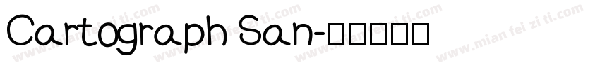 Cartograph San字体转换